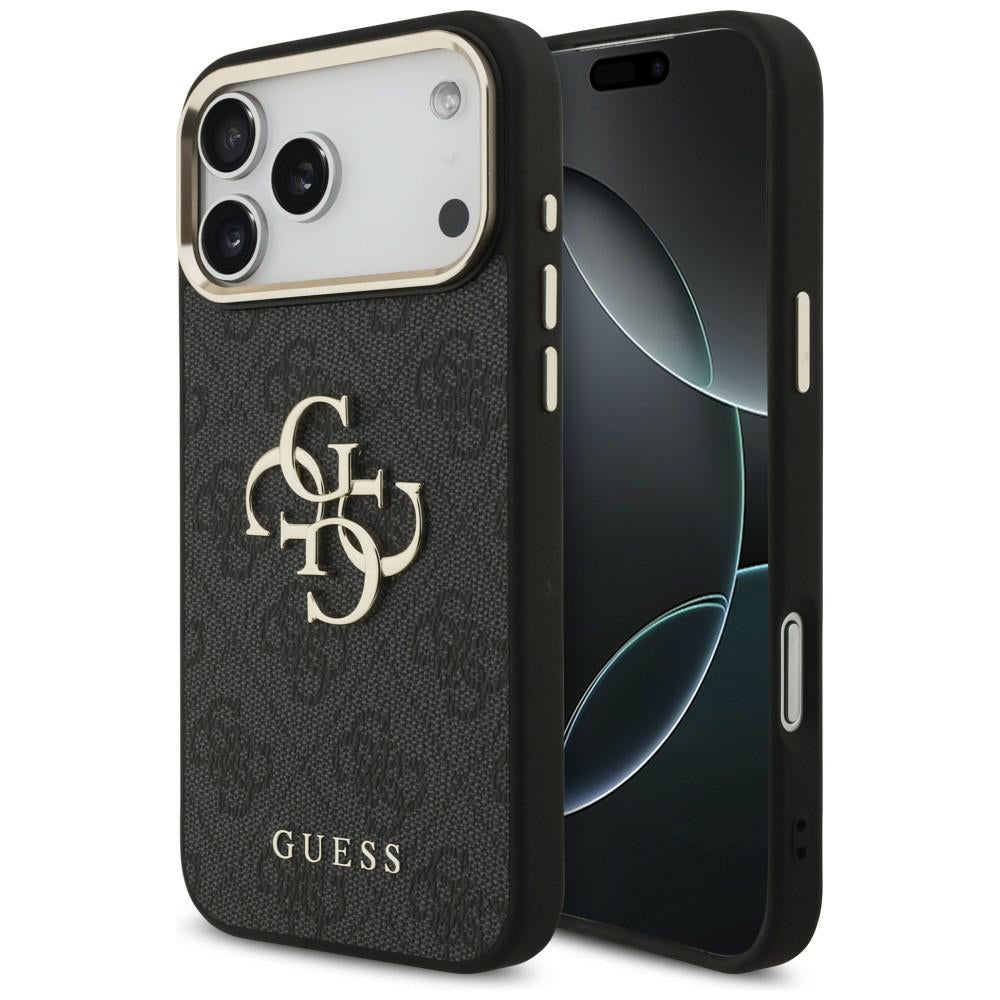 Guess iPhone 17 Pro Max/iPhone 18 Pro Max Kuori 4G Classic Logo Musta