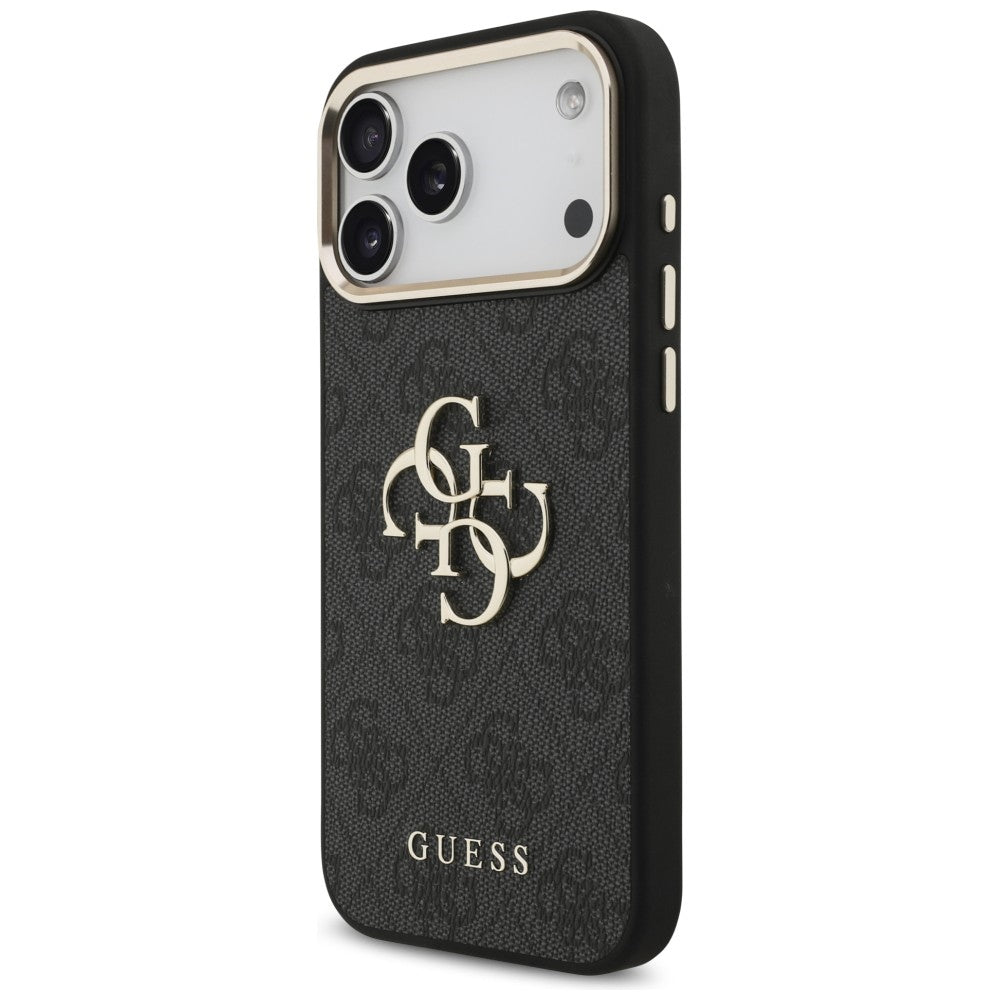 Guess iPhone 17 Pro Max/iPhone 18 Pro Max Kuori 4G Classic Logo Musta
