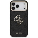 Guess iPhone 17 Pro Max/iPhone 18 Pro Max Kuori 4G Classic Logo Musta