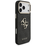 Guess iPhone 17 Pro Max/iPhone 18 Pro Max Kuori 4G Classic Logo Musta