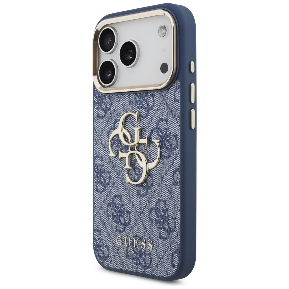 Guess iPhone 17 Pro/iPhone 18 Pro Kuori 4G Classic Logo Sininen