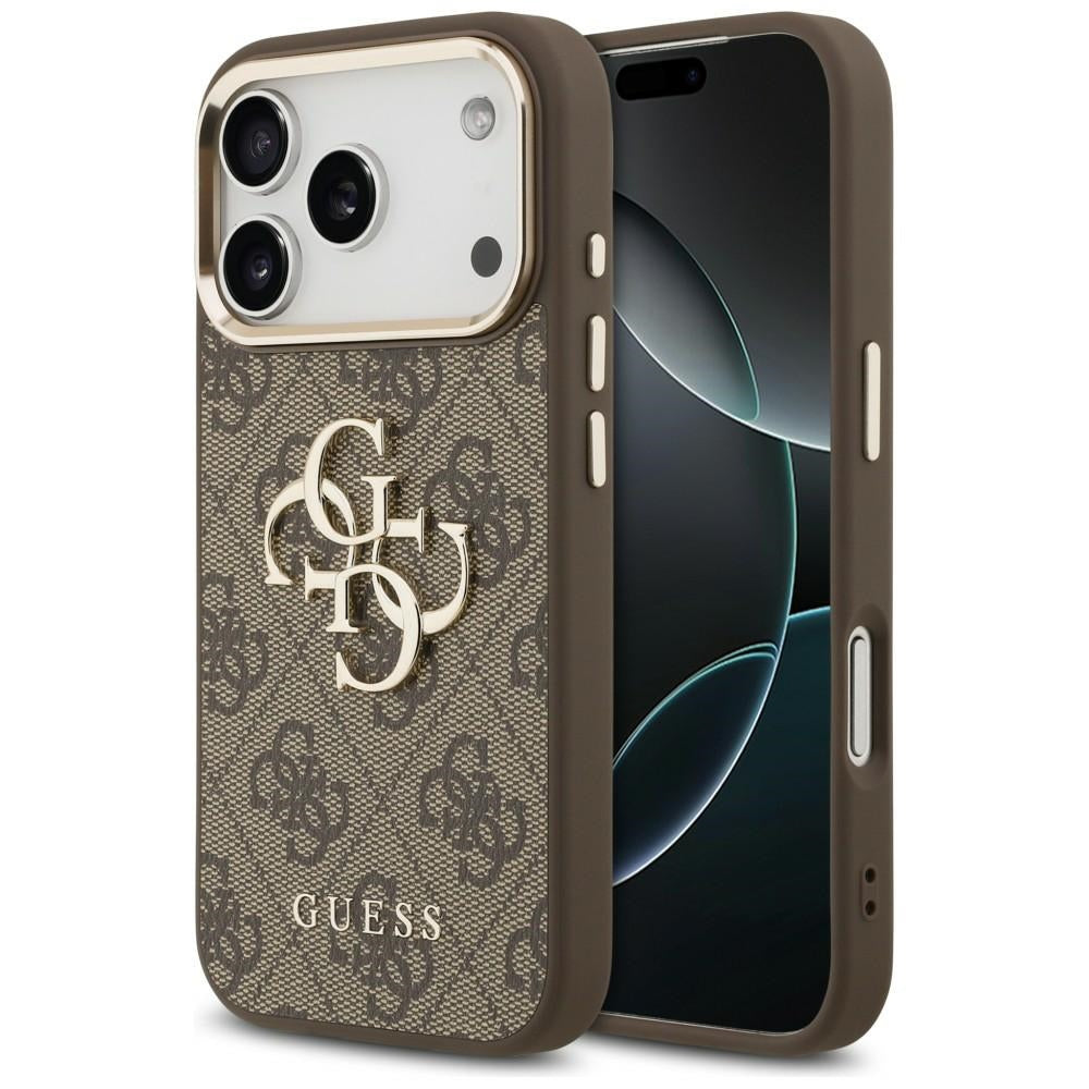 Guess iPhone 17 Pro Max/iPhone 18 Pro Max Kuori 4G Classic Logo Ruskea