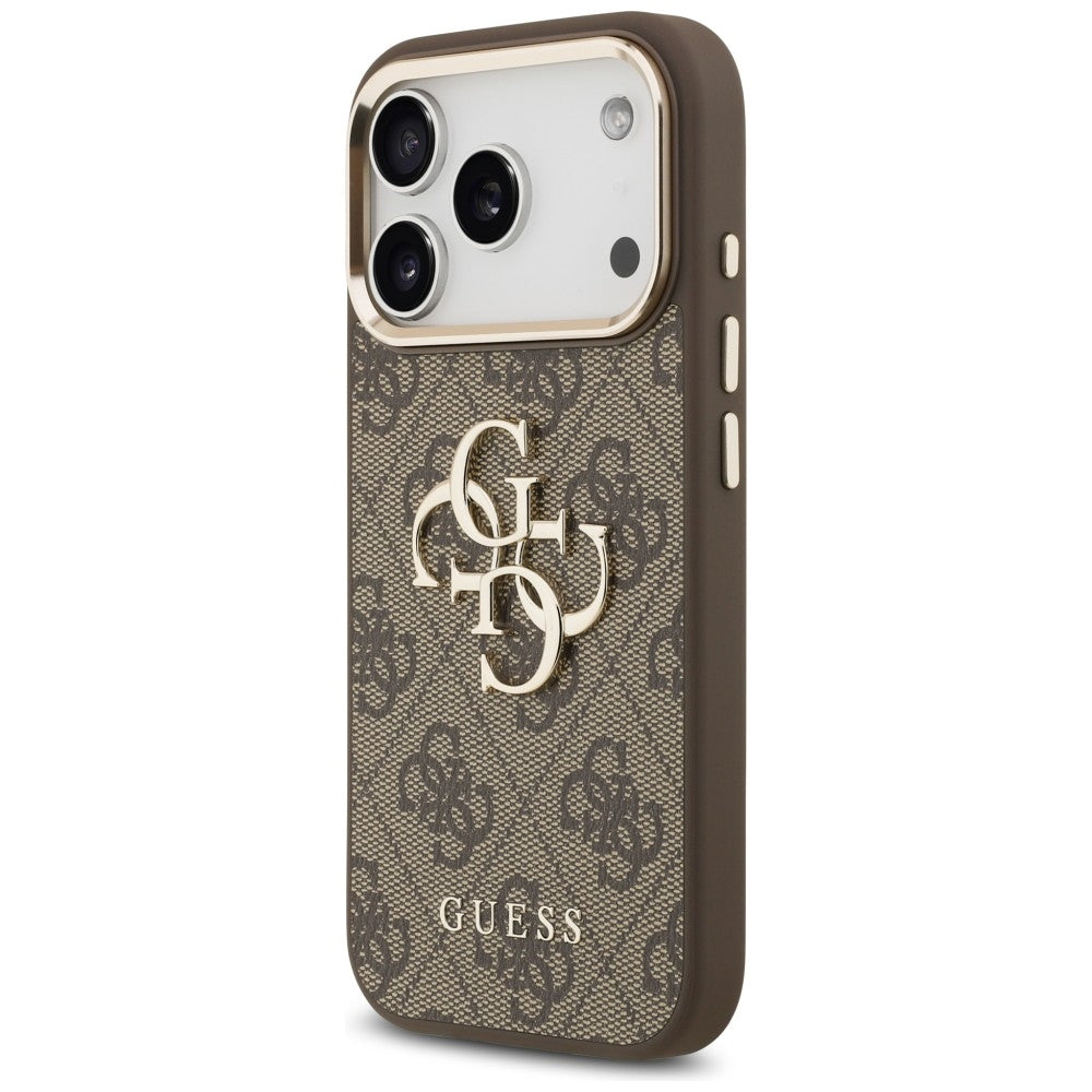 Guess iPhone 17 Pro Max/iPhone 18 Pro Max Kuori 4G Classic Logo Ruskea