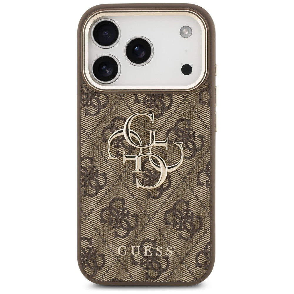 Guess iPhone 17 Pro Max/iPhone 18 Pro Max Kuori 4G Classic Logo Ruskea
