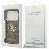 Guess iPhone 17 Pro Max/iPhone 18 Pro Max Kuori 4G Classic Logo Ruskea