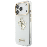 Guess iPhone 17 Pro Max/iPhone 18 Pro Max Kuori 4G Script Valkoinen
