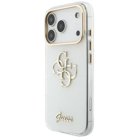 Guess iPhone 17 Pro Max/iPhone 18 Pro Max Kuori 4G Script Valkoinen