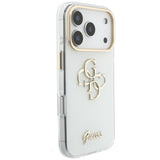 Guess iPhone 17 Pro Max/iPhone 18 Pro Max Kuori 4G Script Valkoinen