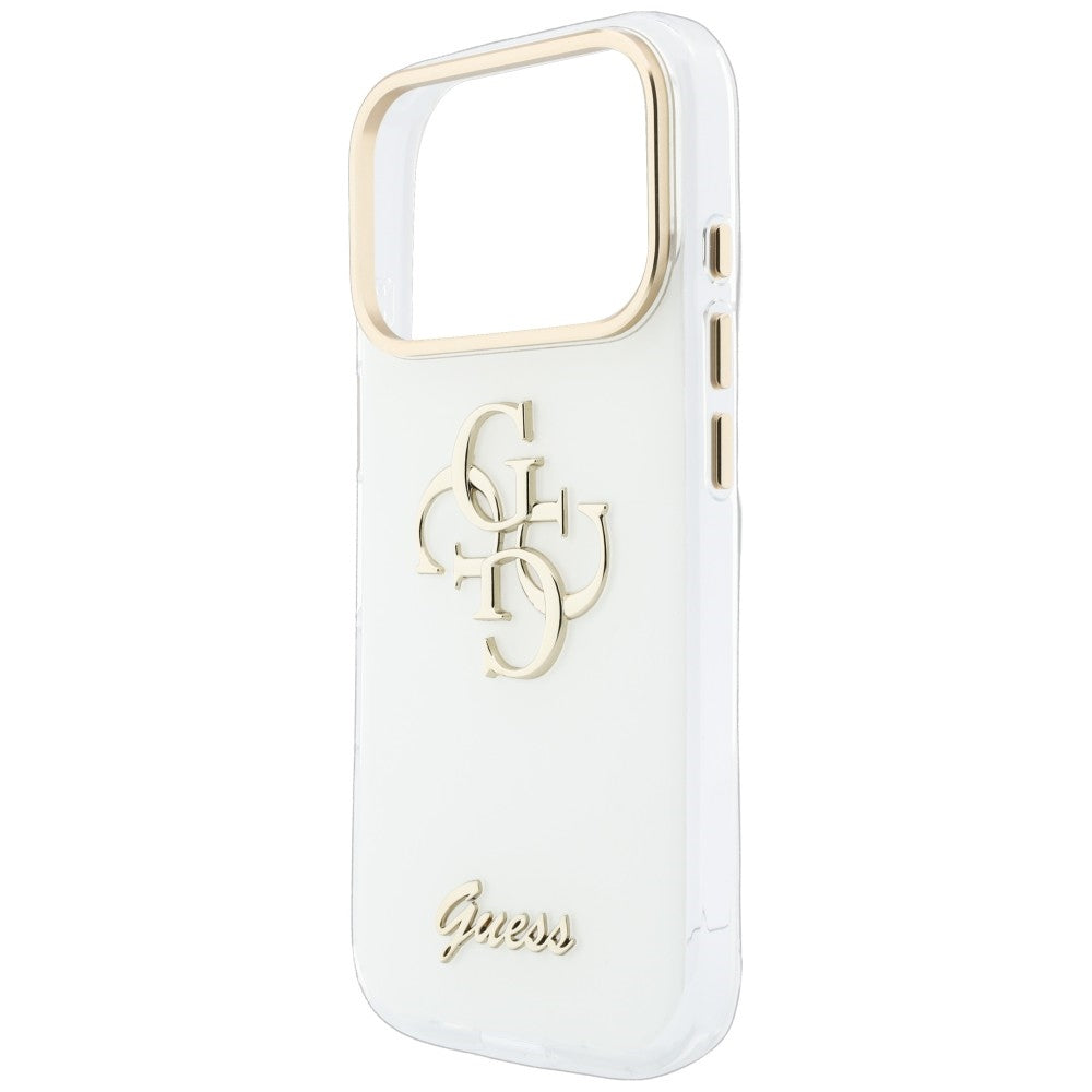 Guess iPhone 17 Pro Max/iPhone 18 Pro Max Kuori 4G Script Valkoinen