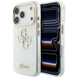 Guess iPhone 17 Pro/iPhone 18 Pro Kuori 4G Script Valkoinen
