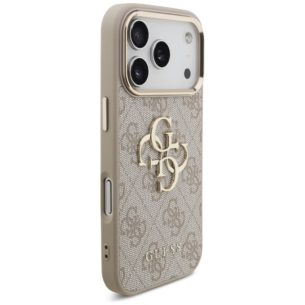 Guess iPhone 17 Pro/iPhone 18 Pro Kuori 4G Classic-logo Vaaleanpunainen
