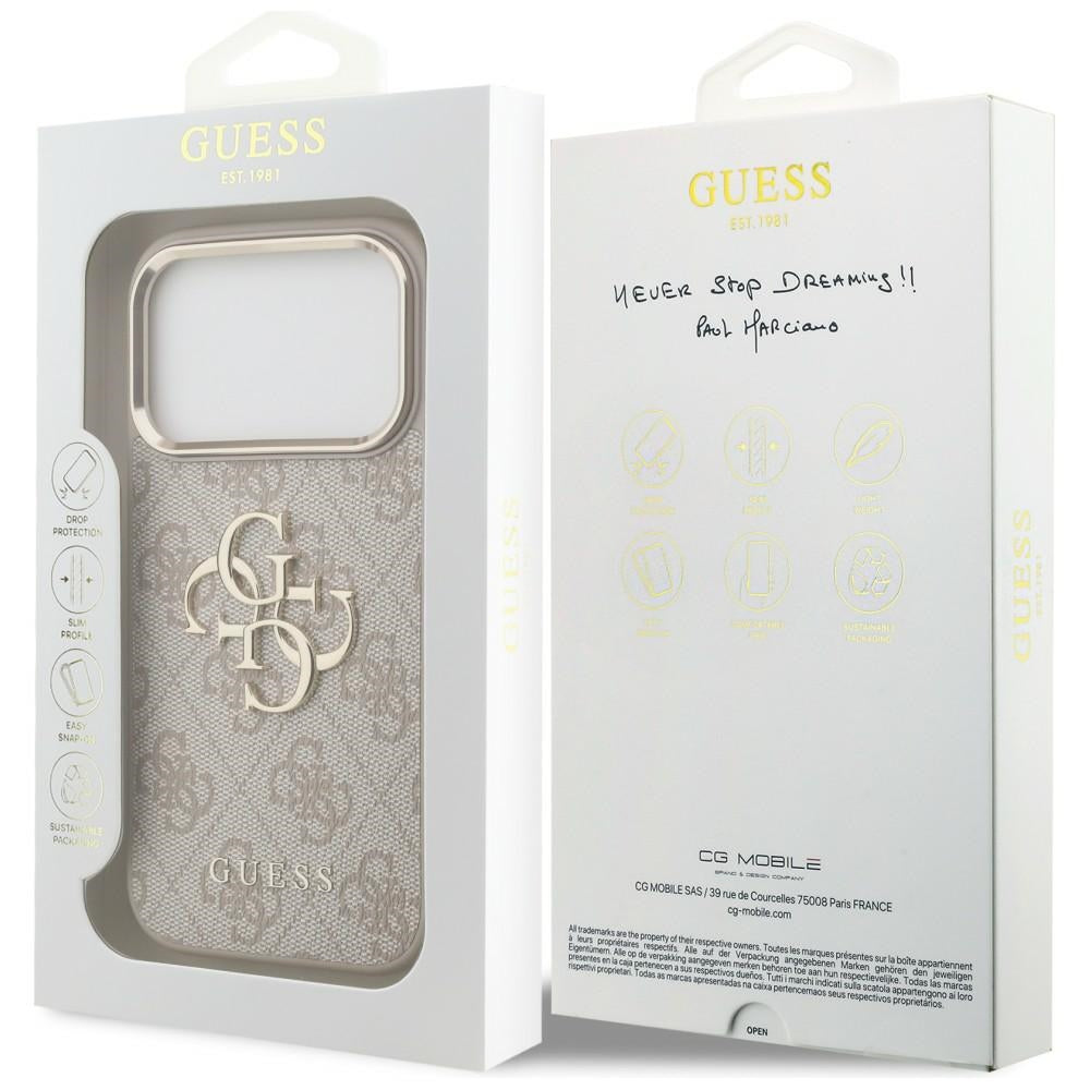 Guess iPhone 17 Pro/iPhone 18 Pro Kuori 4G Classic-logo Vaaleanpunainen
