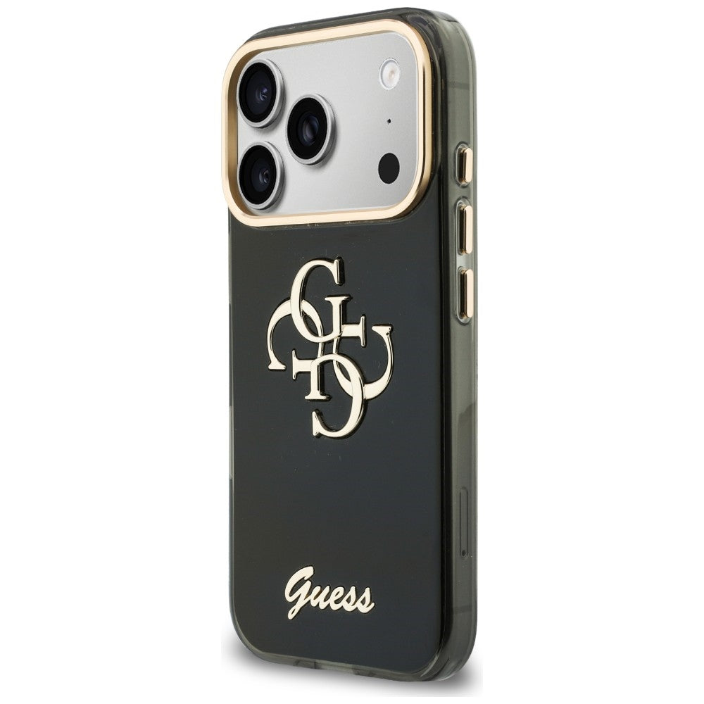 Guess iPhone 17 Pro Max/iPhone 18 Pro Max Kuori 4G Script Musta