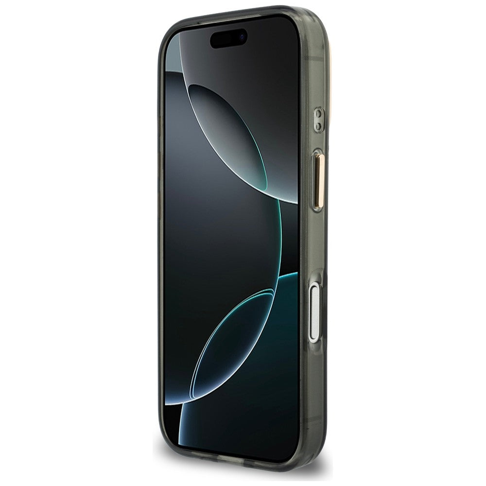 Guess iPhone 17 Pro Max/iPhone 18 Pro Max Kuori 4G Script Musta