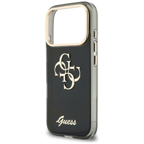 Guess iPhone 17 Pro Max/iPhone 18 Pro Max Kuori 4G Script Musta