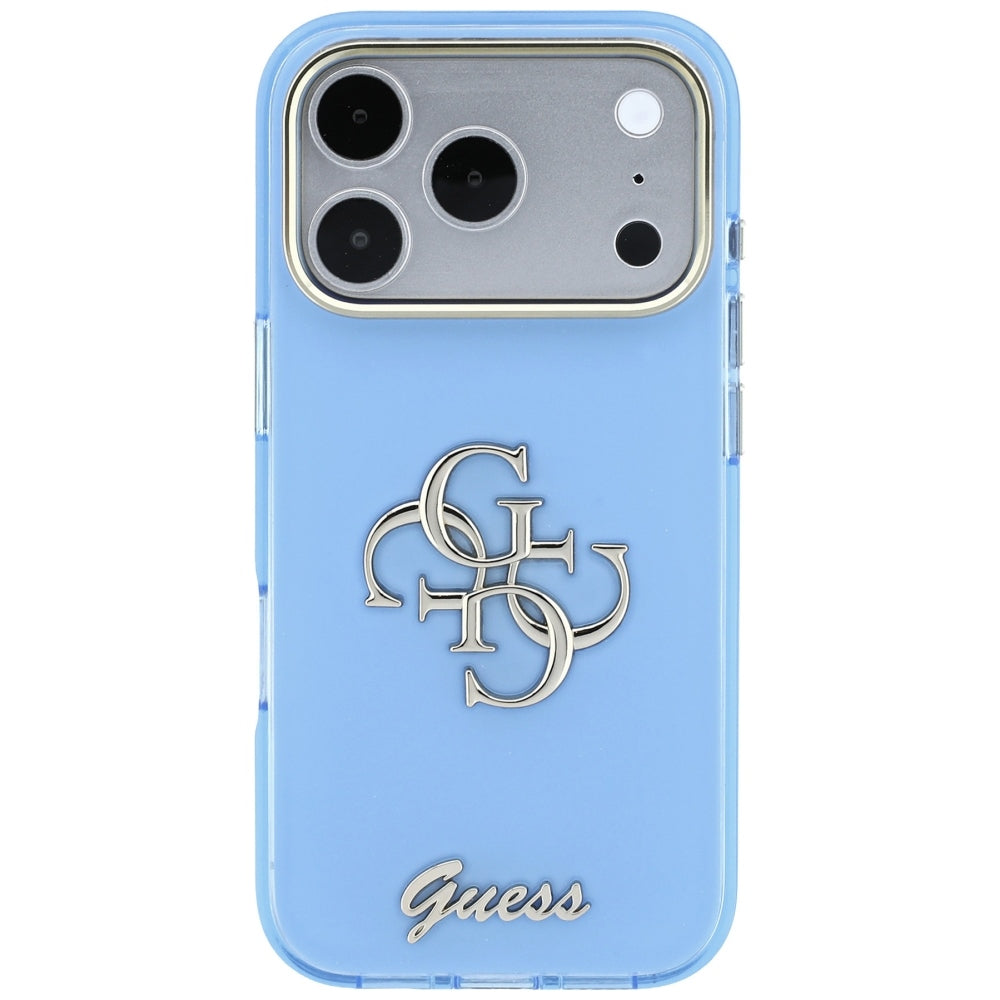Guess iPhone 17 Pro/iPhone 18 Pro Kuori 4G Script Sininen