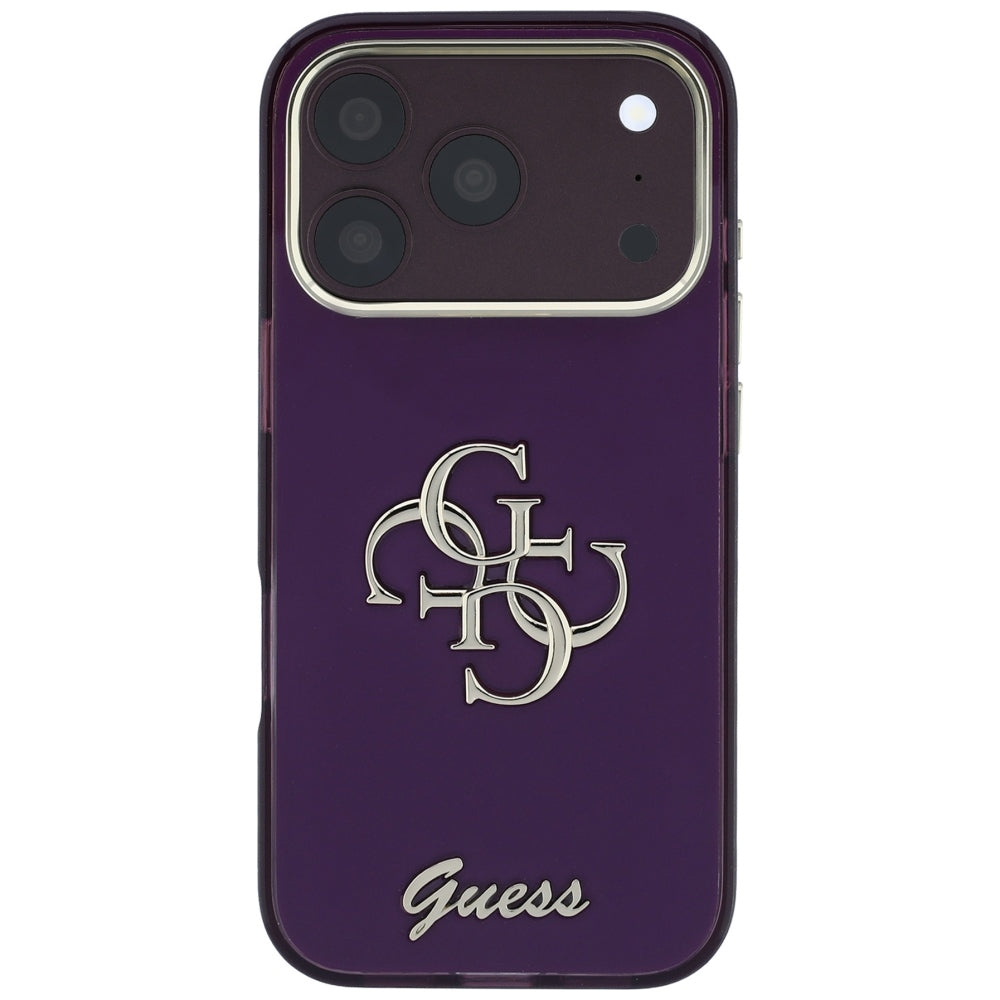 Guess iPhone 17 Pro/iPhone 18 Pro Kuori 4G Script Burgundy