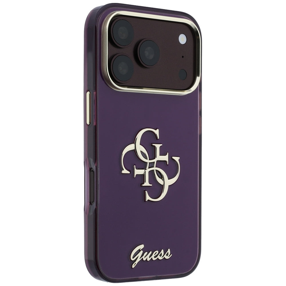 Guess iPhone 17 Pro/iPhone 18 Pro Kuori 4G Script Burgundy