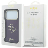 Guess iPhone 17 Pro/iPhone 18 Pro Kuori 4G Script Burgundy