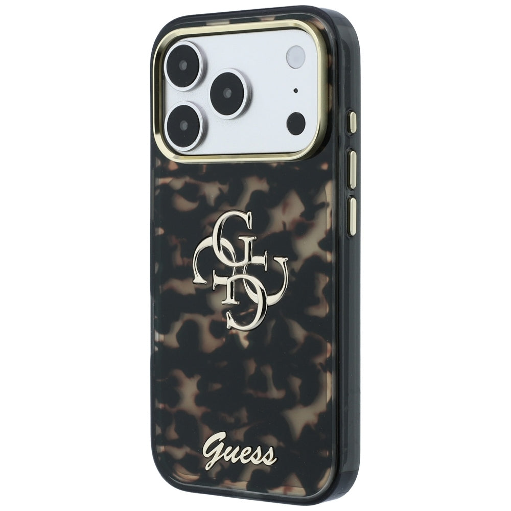 Guess iPhone 17 Pro/iPhone 18 Pro Kuori 4G Script Kilpikonnakuvio