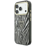 Guess iPhone 17 Pro/iPhone 18 Pro Kuori Zebra Glitter Hopea
