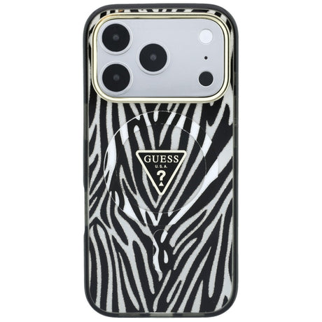 Guess iPhone 17 Pro Max/iPhone 18 Pro Max Kuori Zebra Glitter Hopea