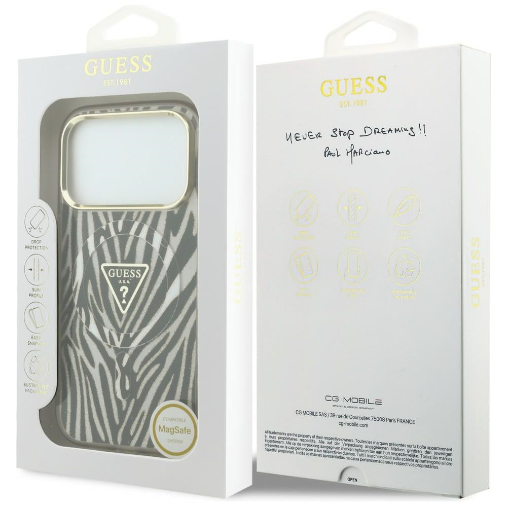Guess iPhone 17 Pro/iPhone 18 Pro Kuori seepraglitter Kulta
