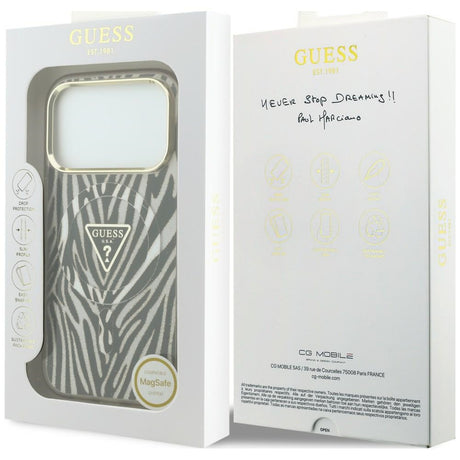 Guess iPhone 17 Pro Max/iPhone 18 Pro Max Kuori Seepraglitter Kulta
