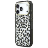Guess iPhone 17 Pro/iPhone 18 Pro Kuori Leopard Glitter Musta