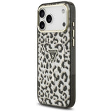 Guess iPhone 17 Pro Max/iPhone 18 Pro Max Kuori Leopard Glitter Musta