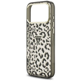 Guess iPhone 17 Pro Max/iPhone 18 Pro Max Kuori Leopard Glitter Musta