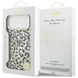 Guess iPhone 17 Pro Max/iPhone 18 Pro Max Kuori Leopard Glitter Musta