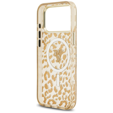 Guess iPhone 17 Pro Max/iPhone 18 Pro Max Kuori Leopard Glitter Ruskea