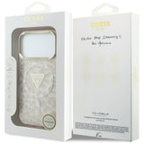 Guess iPhone 17 Pro/iPhone 18 Pro Kuori Leopard Glitter Vaaleanpunainen