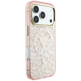 Guess iPhone 17 Pro Max/iPhone 18 Pro Max Kuori Leopard Glitter Vaaleanpunainen