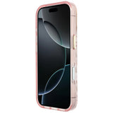 Guess iPhone 17 Pro Max/iPhone 18 Pro Max Kuori Leopard Glitter Vaaleanpunainen