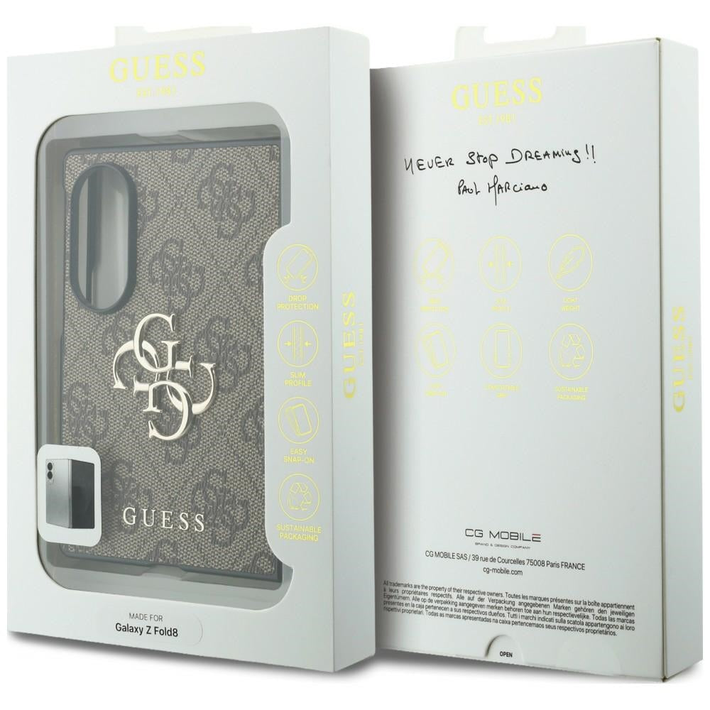 Guess Samsung Galaxy Z Fold 8 Kuori 4G Big Logo Ruskea