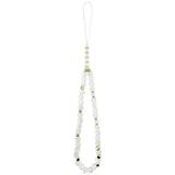 Guess iPhone 17 Pro/iPhone 18 Pro Kuori Electroplated Flowers Pearl Strap Valkoinen