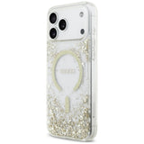 Guess iPhone 17 Pro Max/iPhone 18 Pro Max Kuori Resin Glitter Kulta