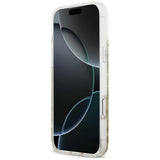 Guess iPhone 17 Pro Max/iPhone 18 Pro Max Kuori Resin Glitter Kulta