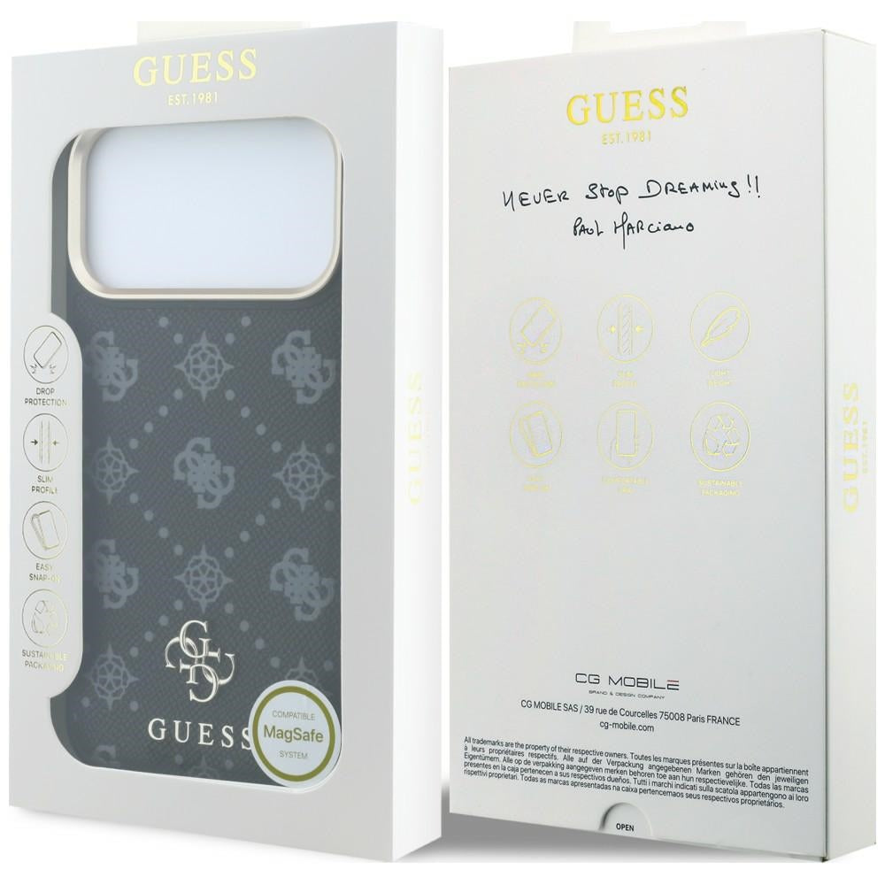 Guess iPhone 17 Pro Max/iPhone 18 Pro Max Kuori 4G Pioni Musta
