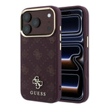 Guess iPhone 17 Pro/iPhone 18 Pro Kuori 4G Peony Burgundy