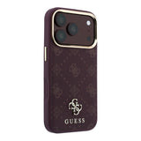 Guess iPhone 17 Pro/iPhone 18 Pro Kuori 4G Peony Burgundy