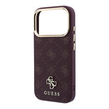 Guess iPhone 17 Pro/iPhone 18 Pro Kuori 4G Peony Burgundy