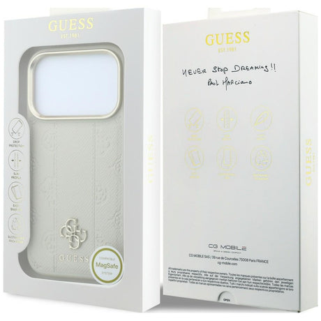 Guess iPhone 17 Pro Max/iPhone 18 Pro Max Kuori 4G Pioni Beige