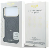 Guess iPhone 17 Pro/iPhone 18 Pro Kuori Ring Stand 4G Classic Logo Musta