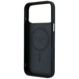 Guess iPhone 17 Pro Max/iPhone 18 Pro Max Kuori Ring Stand 4G Classic Logo Musta