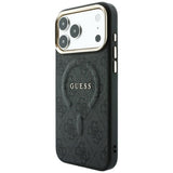 Guess iPhone 17 Pro/iPhone 18 Pro Kuori 4G Embossed MagSafe Musta