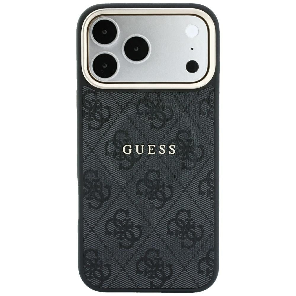 Guess iPhone 17 Pro Max/iPhone 18 Pro Max Kuori 4G Embossed MagSafe Musta