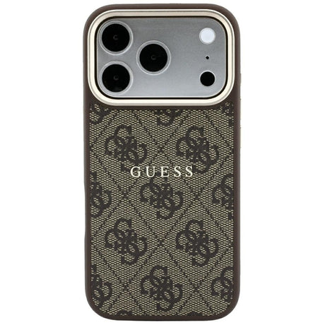 Guess iPhone 17 Pro Max/iPhone 18 Pro Max Kuori 4G Kohokuvioitu MagSafe Ruskea